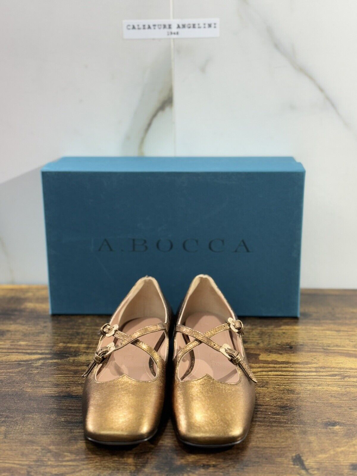 A.Bocca Two For Love Scarpa Donna Pelle  Ruggine  Tacco Luxury Handmade 36