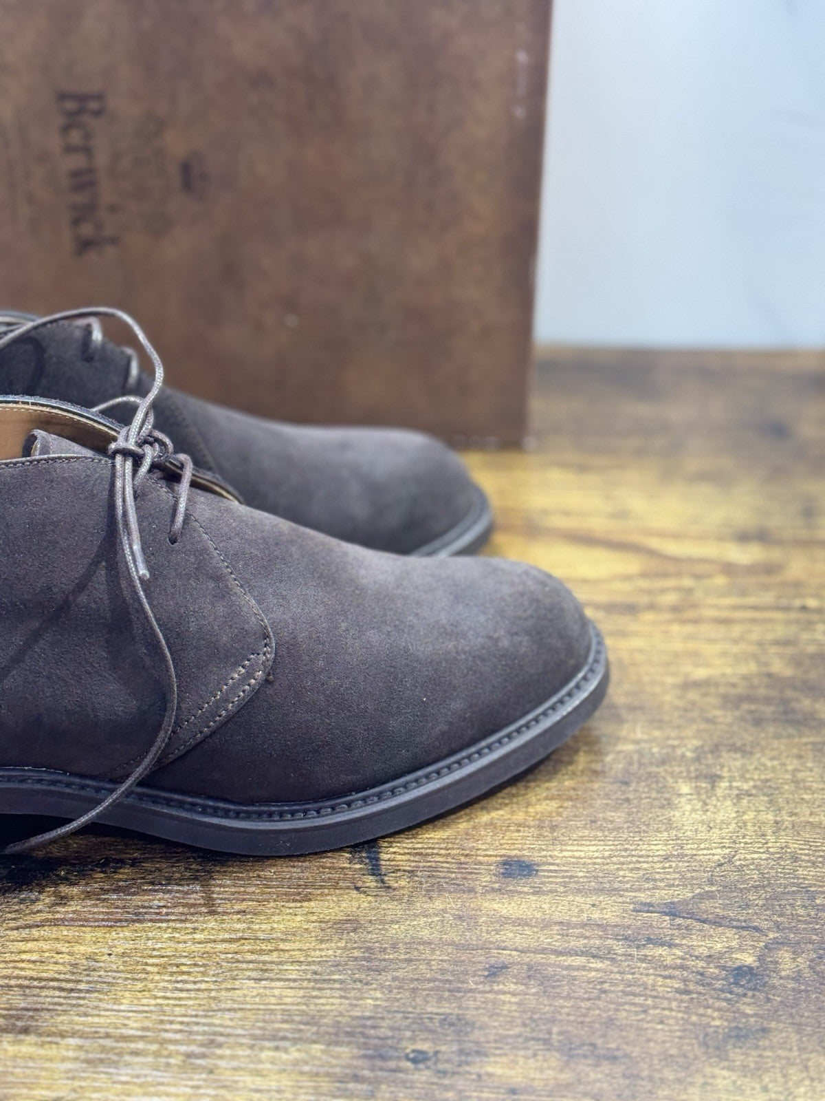 Berwick 1707 Polacchino Testa Moro Suede Fondo Vibram Uomo 40