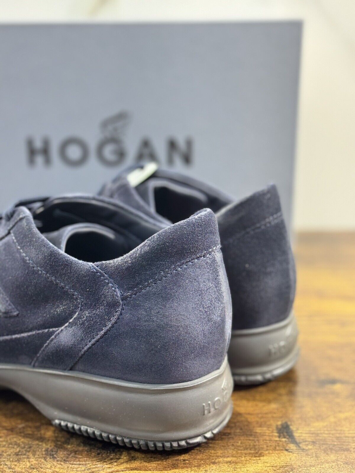 Hogan Interactive uomo suede Blu     luxury casual hogan shoes 42