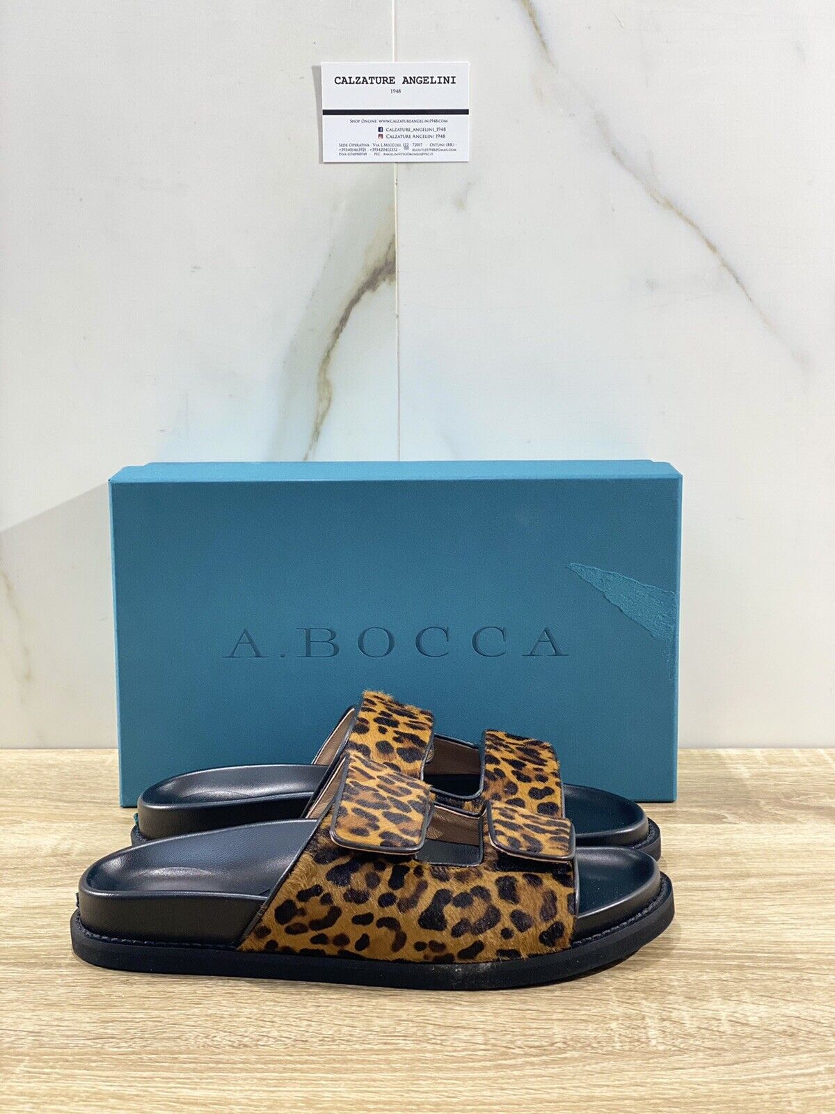 A.Bocca sandalo donna pony leopard luxury woman sandal A.Bocca Vero Cavallino 38