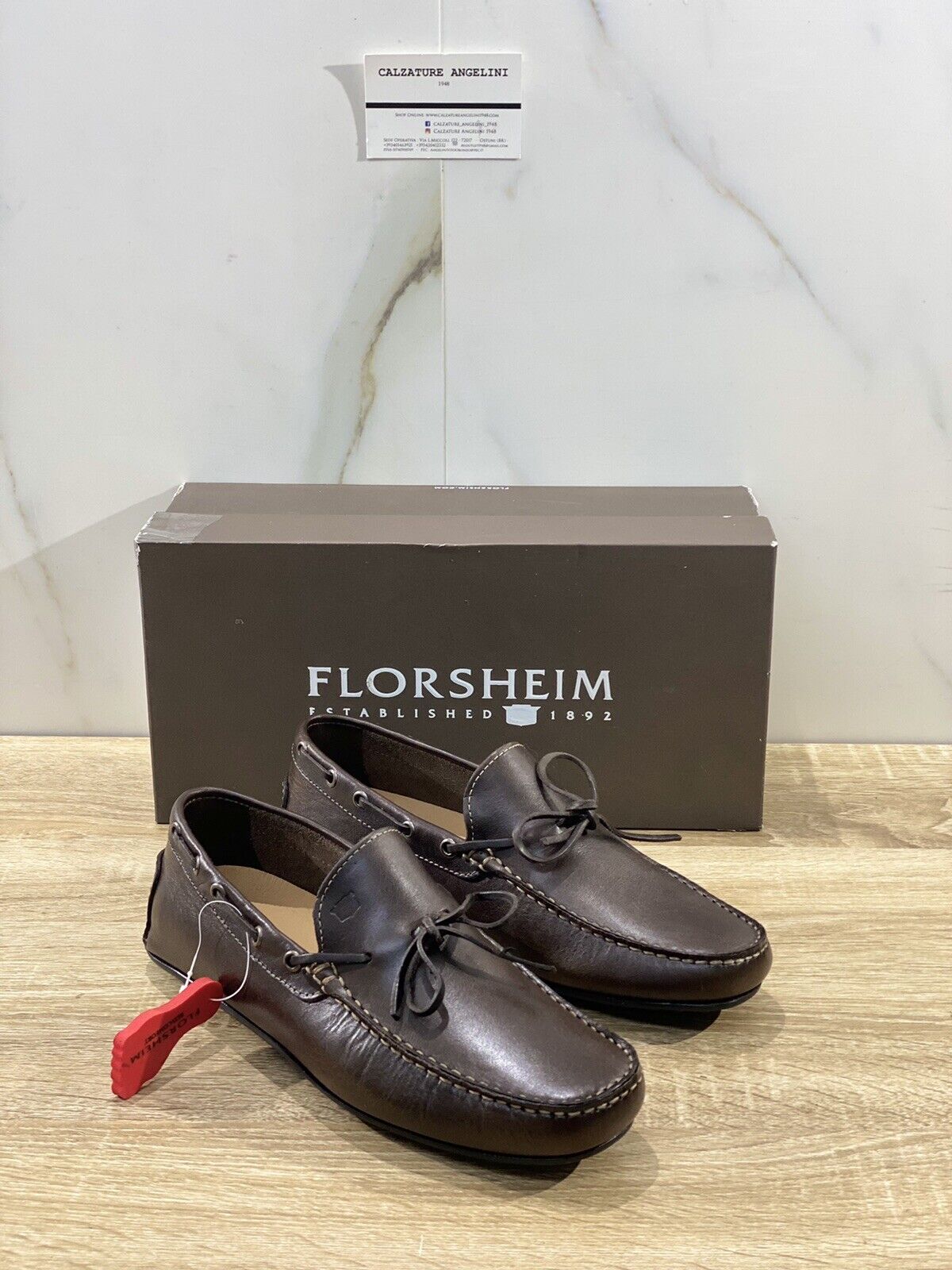 Florsheim Mocassino Uomo in pelle marrone driver shoes 40