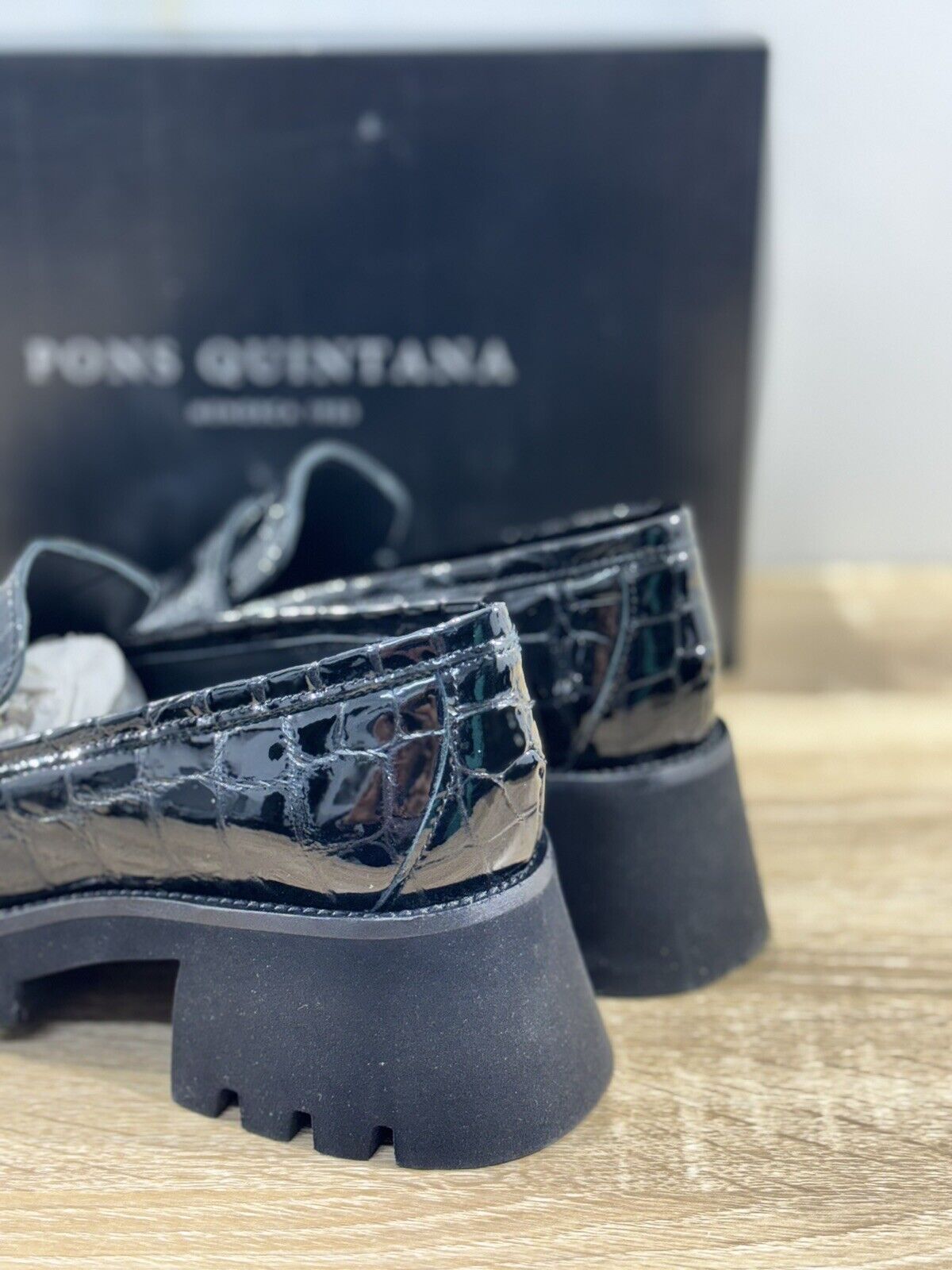 Pons Quintana Mocassino Donna Pelle Nero Extra Light Casual Loafer 39