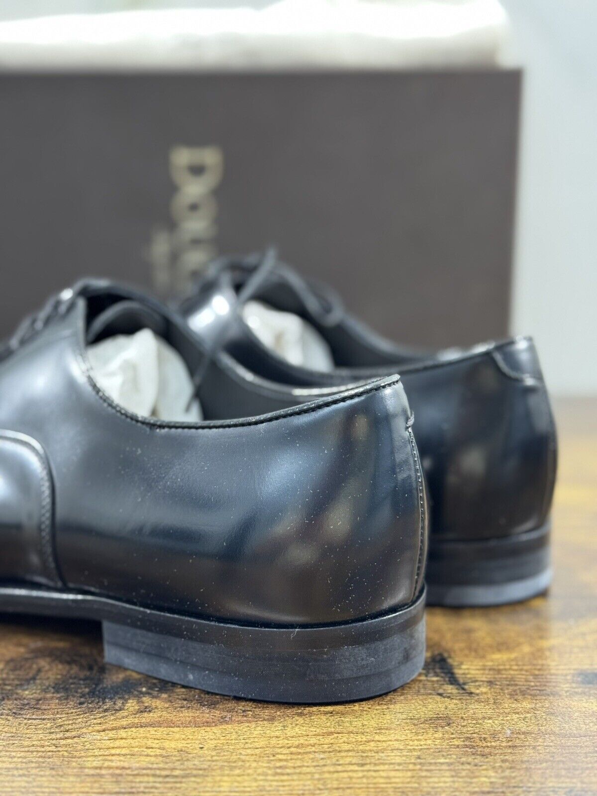 Doucal’s Scarpa Uomo Derby Oxford Pelle Nero  Luxury Men Doucal’s Shoes 40