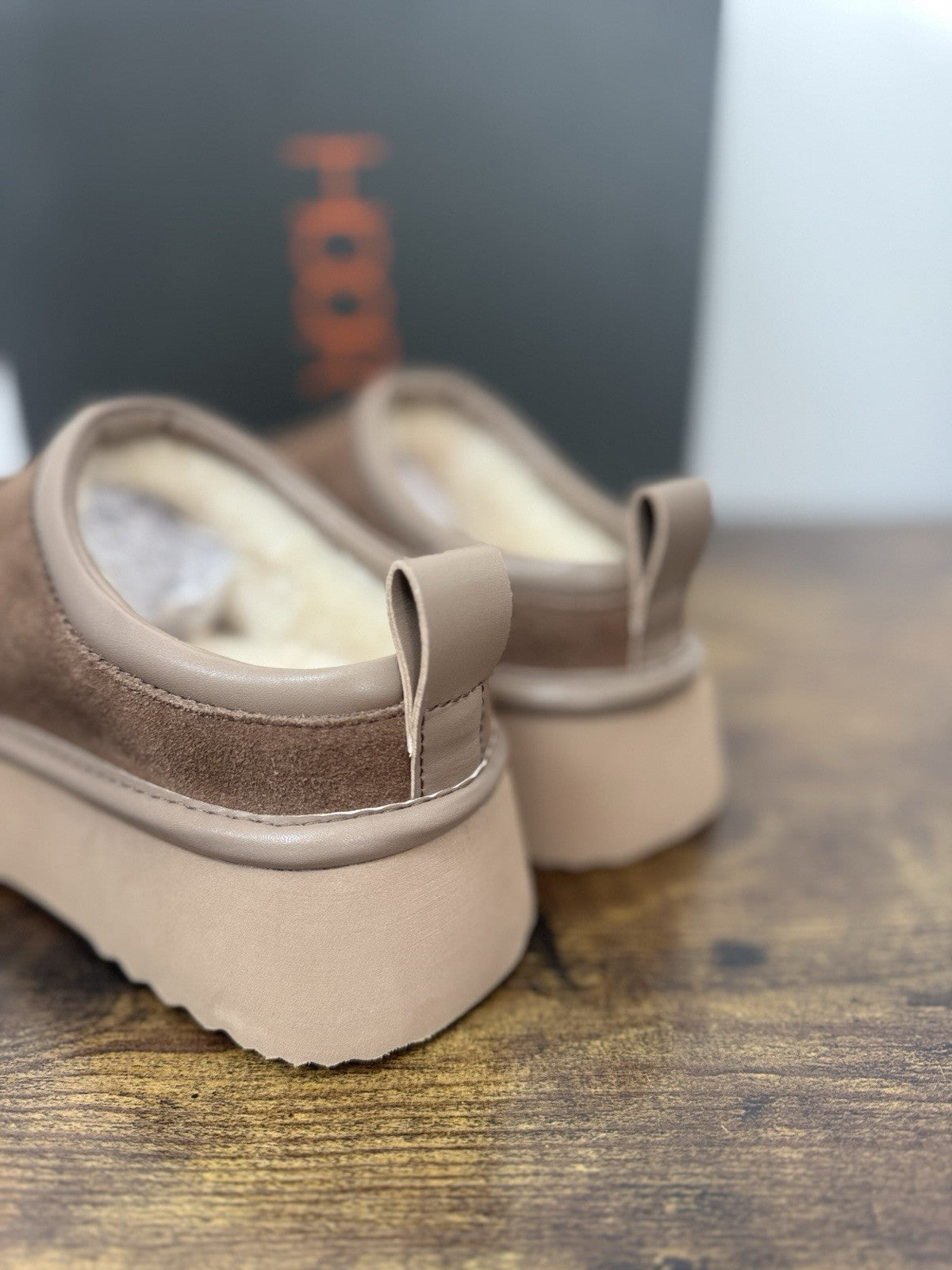 Hoor Sabot Mars Eco Fur Suede Tortora Extra Light  Causal Donna 39