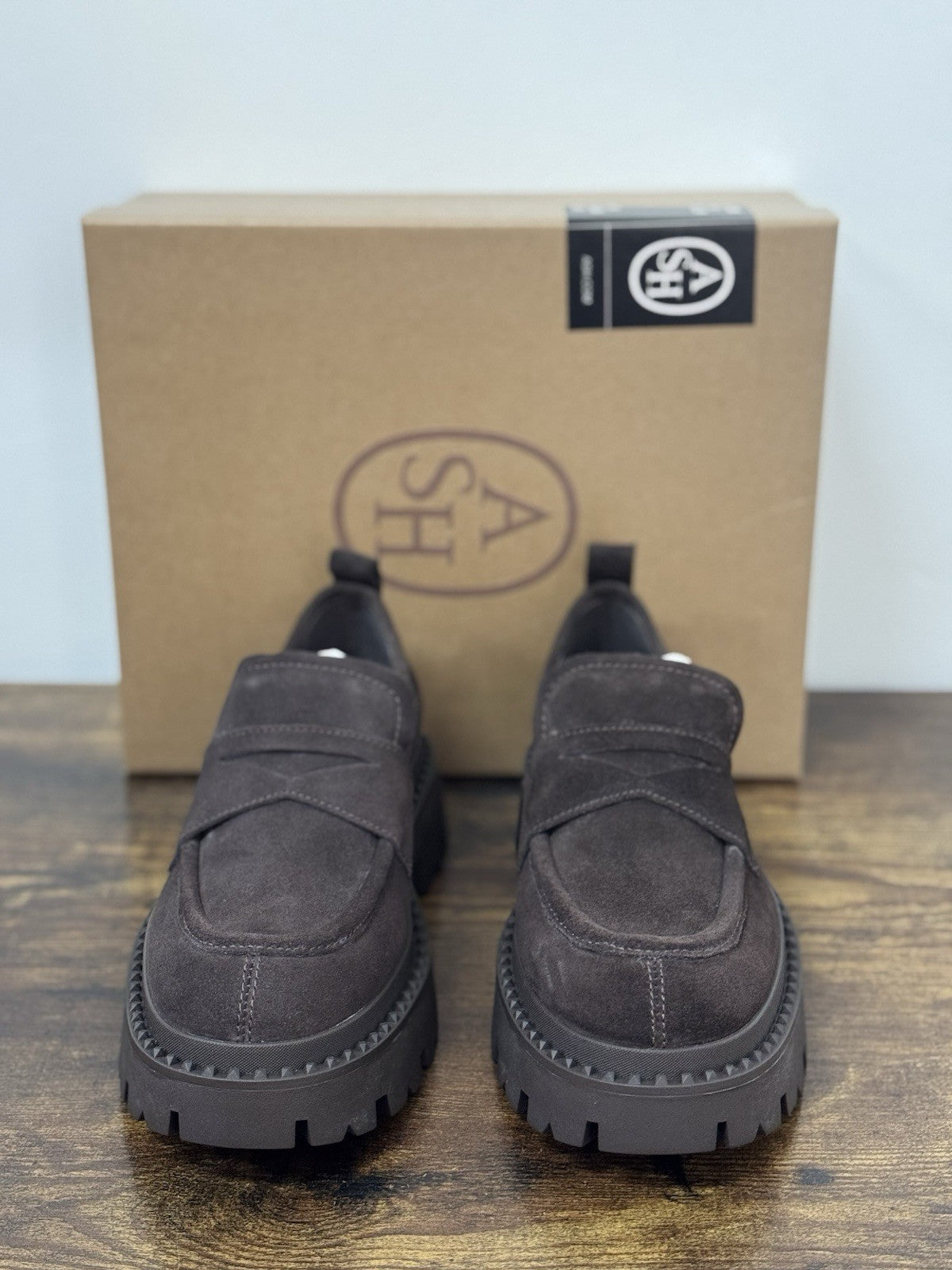 Ash Genial Stud Mocassino Suede Marrone Casual Ash Donna 39