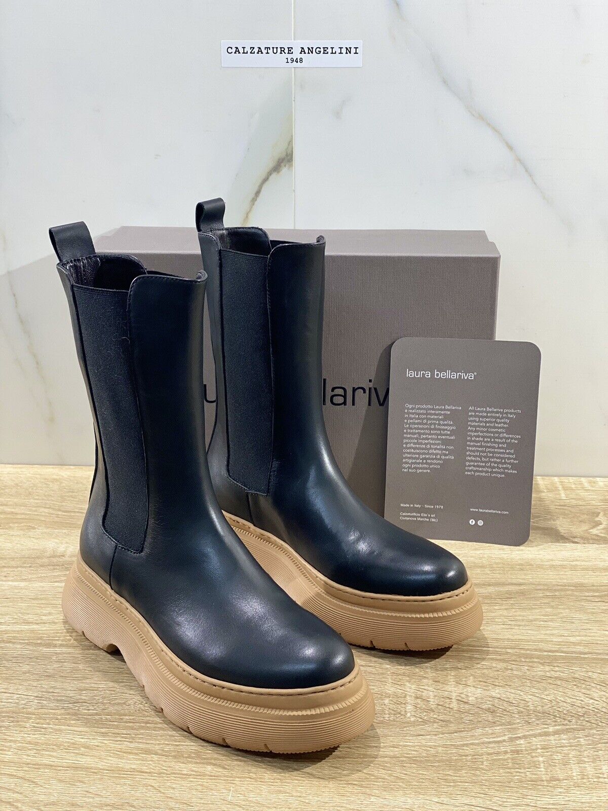 Laura Bellariva CHELSEA BOOT donna pelle nero extra light 38