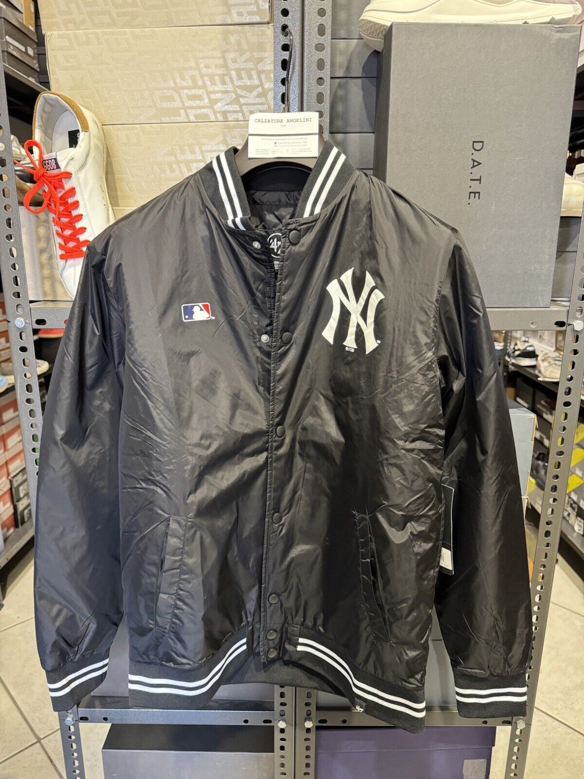 47 Let Your You Out Giacca New York Yankees Jet Black Bomber Taglia L