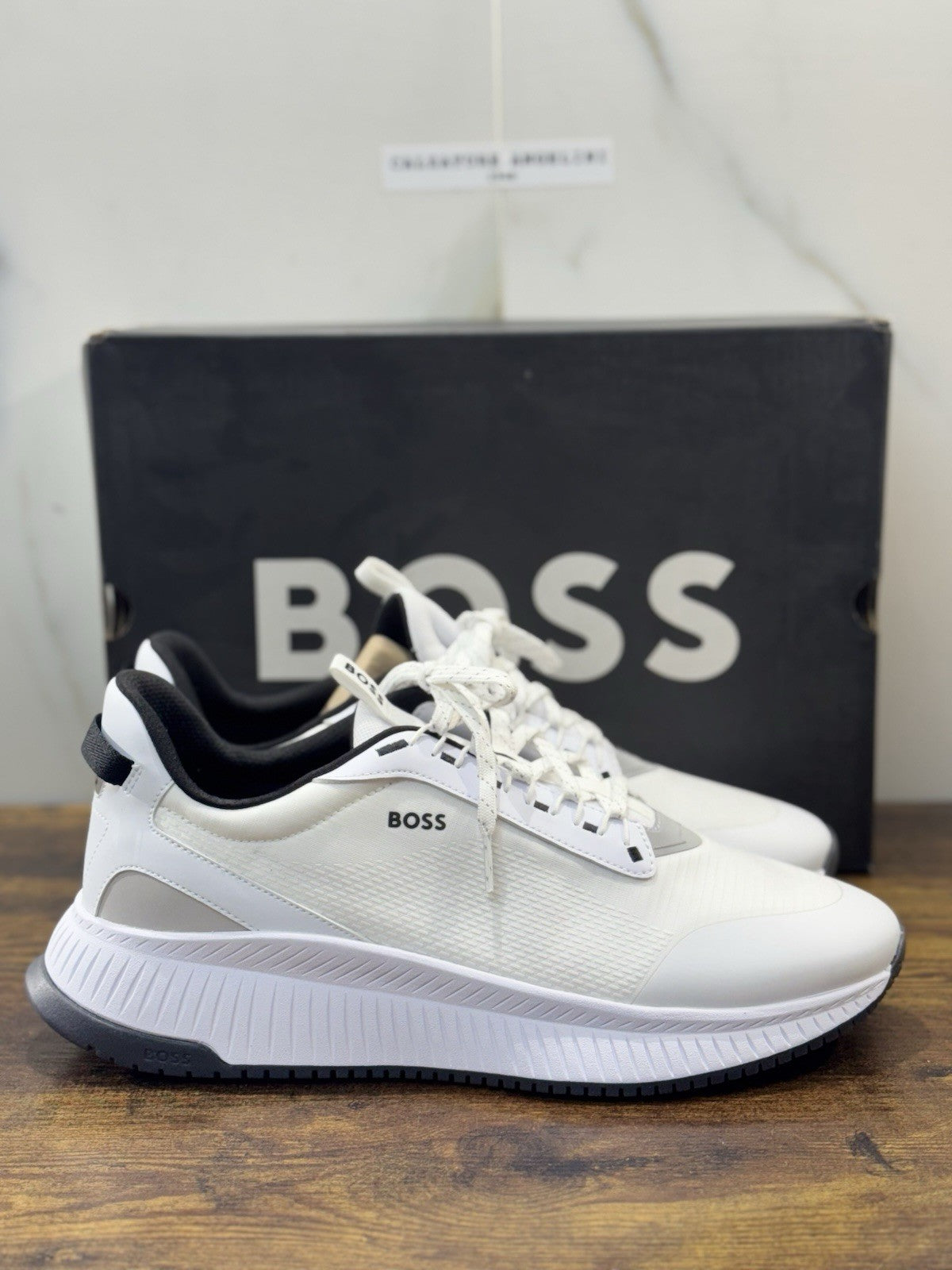 Boss Sneaker Running  Bianca  Casual Scarpa Uomo Boss 45