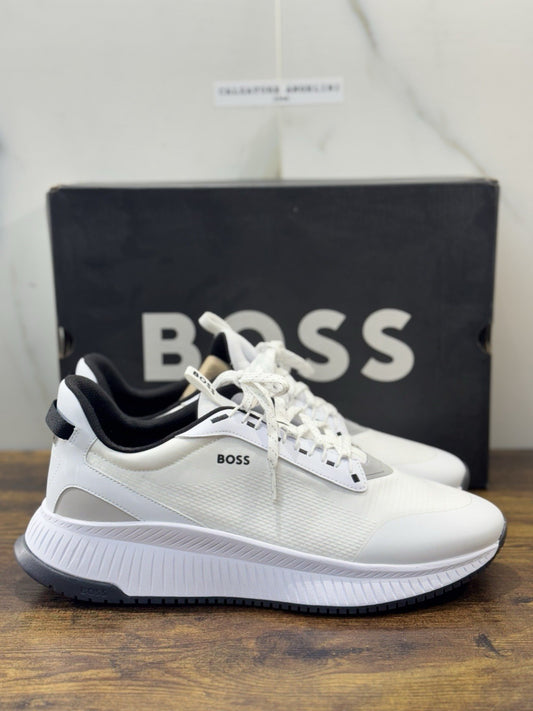Boss Sneaker Running  Bianca  Casual Scarpa Uomo Boss 45