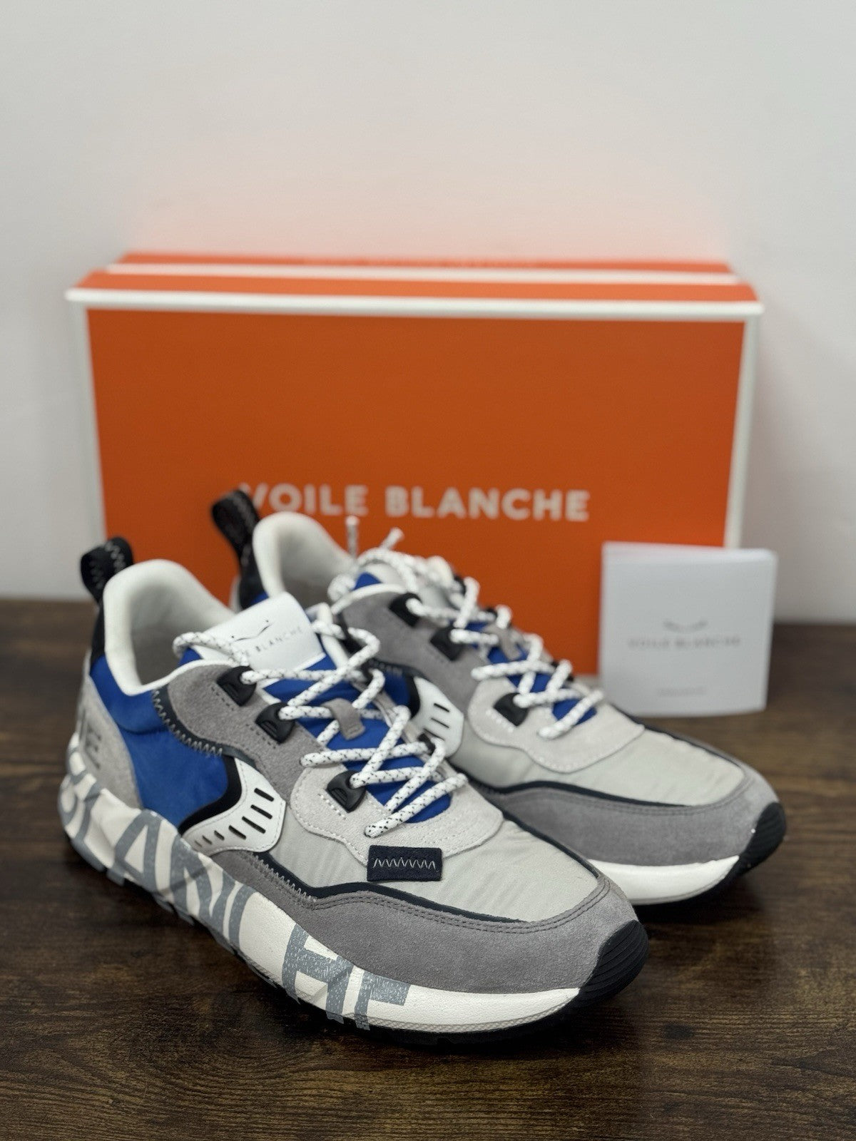 Voile Blanche Sneaker Club 01   Pelle Suede Nylon Grey  Casual Uomo 42