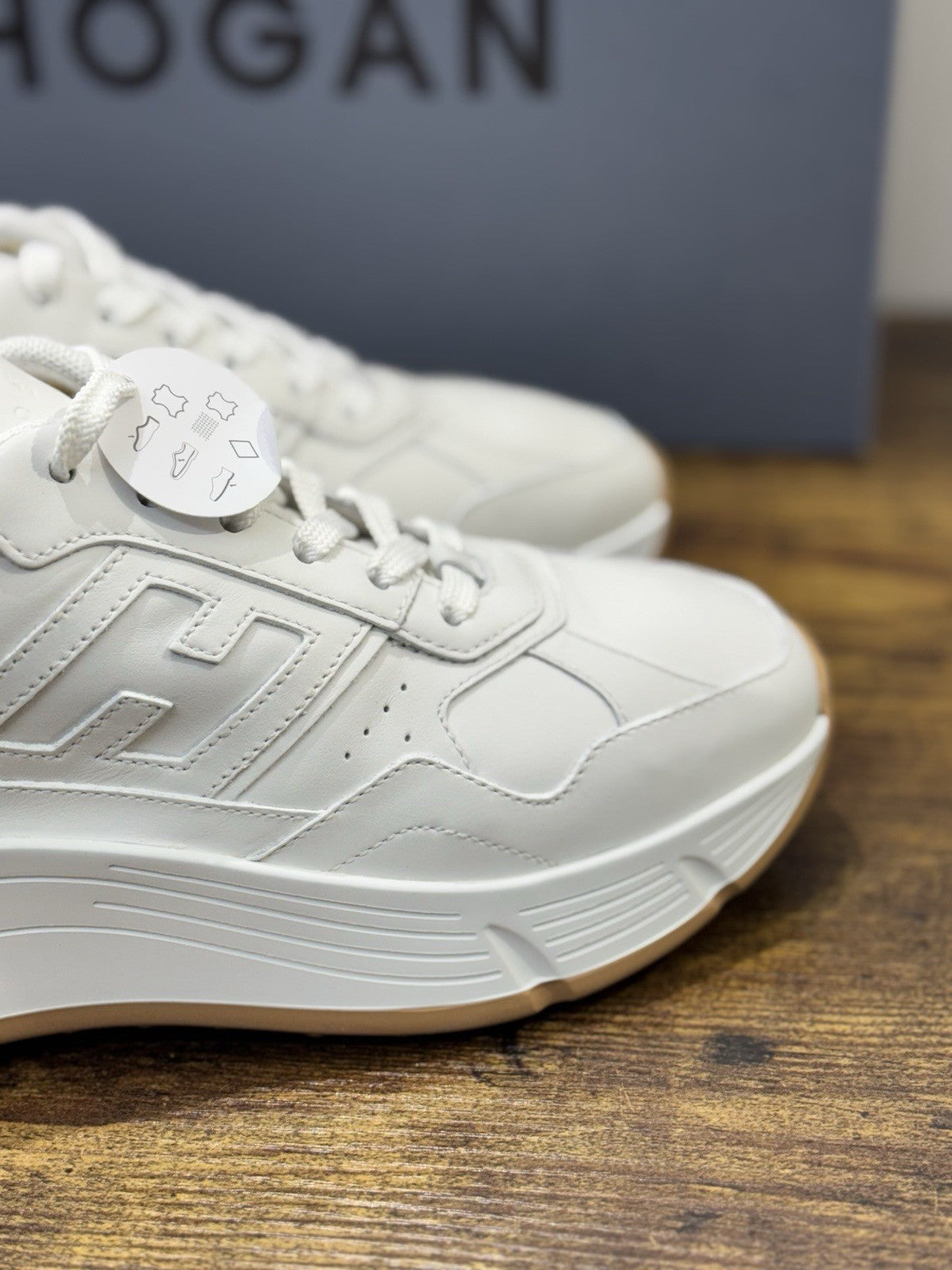 Hogan H669 Sneaker Pelle Bianca Memory Foam Scarpa Hogan Donna 37