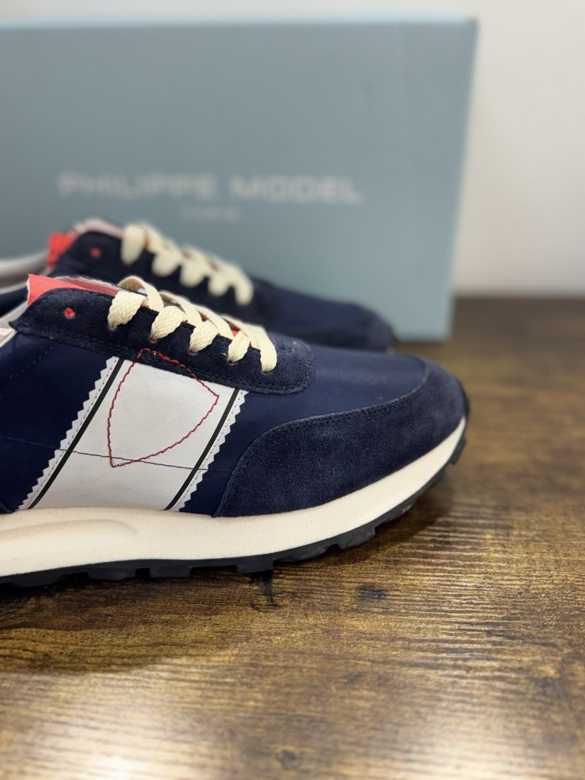 Philippe Model Tour Low Sneaker Pelle Blu     Casual Uomo 42