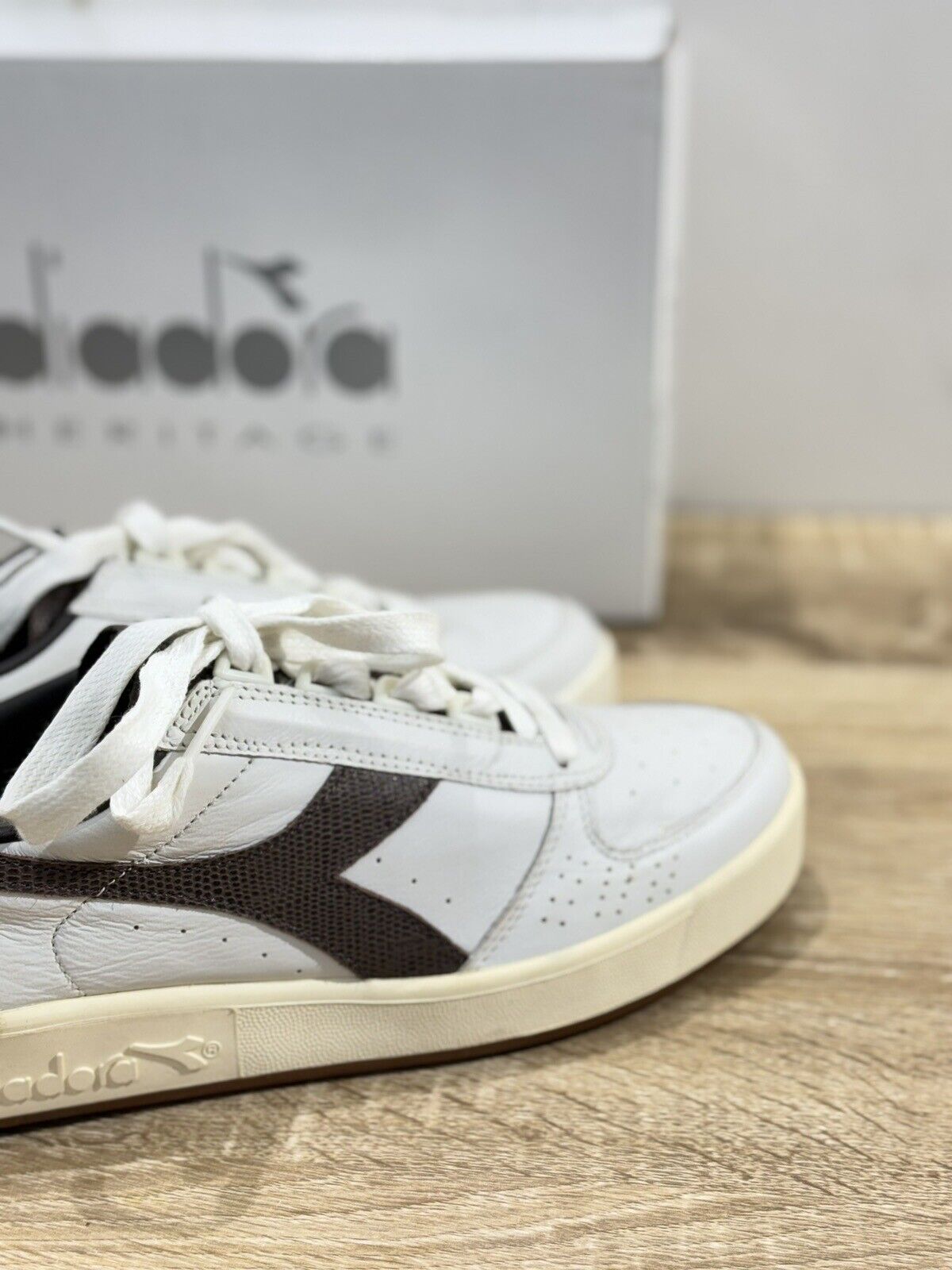 Diadora Heritage Sneaker Uomo B.Elite S L Pelle  Bianca Sneaker 40