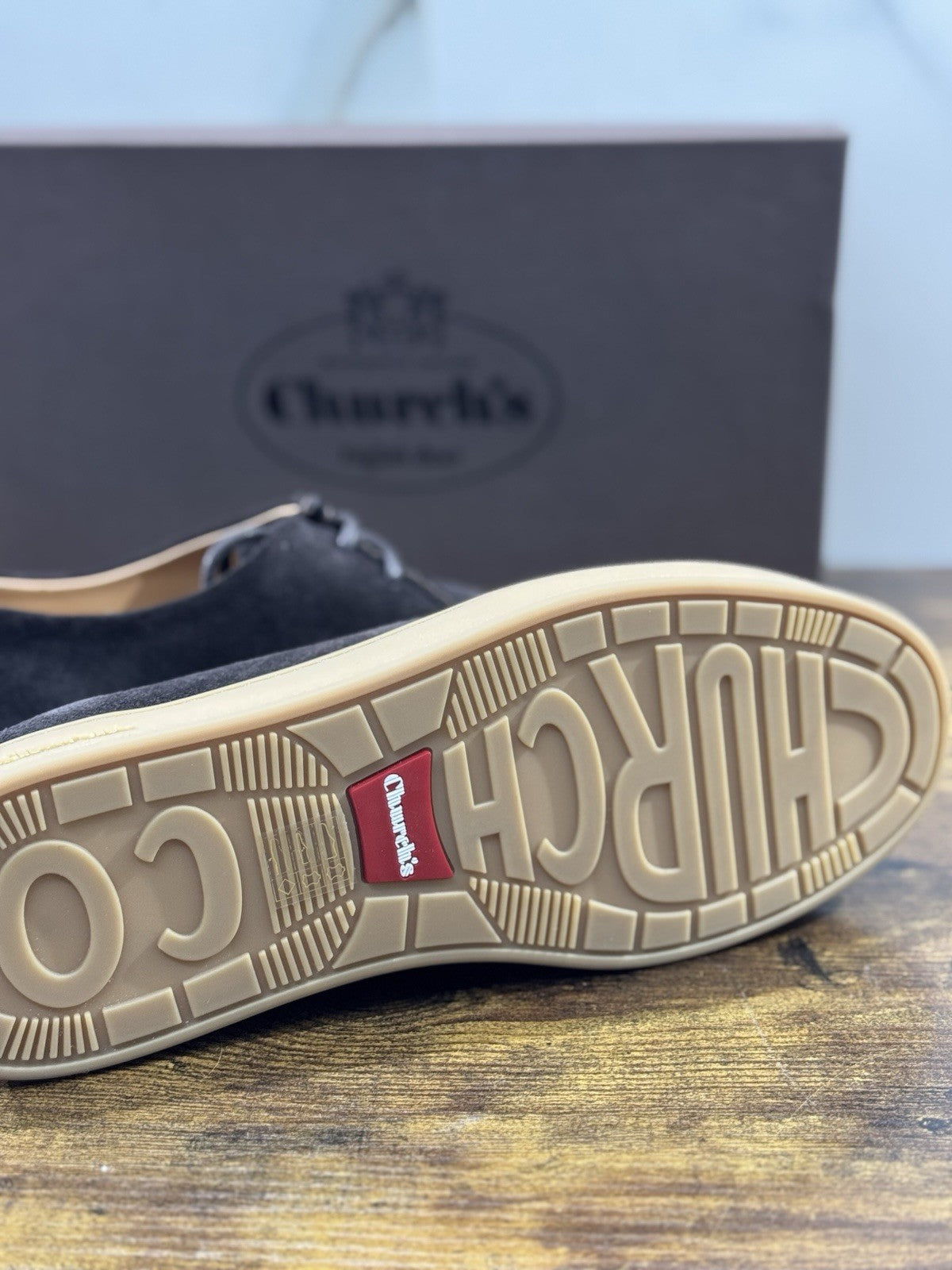 Church’s Scarpa Stringata In Suede Ebony Nocton Luxury Uomo 42