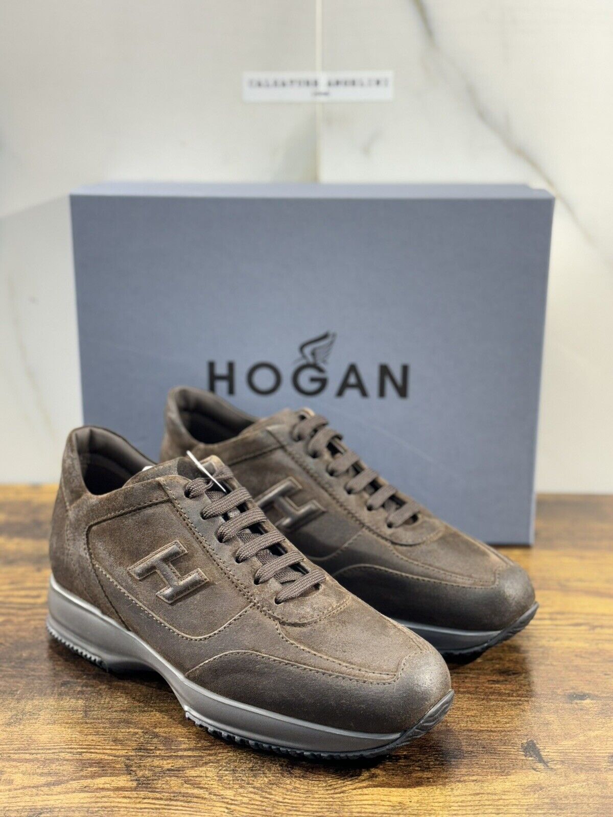 Hogan Interactive uomo suede Testa Moro   luxury casual hogan shoes 42