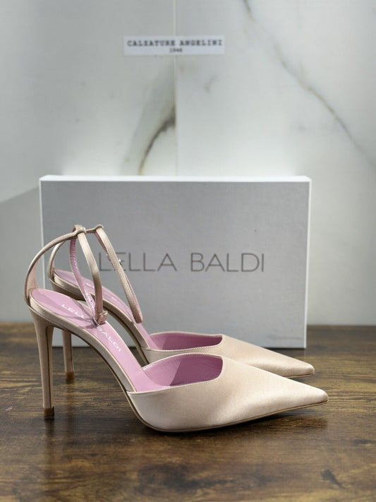 Lella Baldi Sandalo Donna Raso Light Rose    Luxury Woman Sandal 40