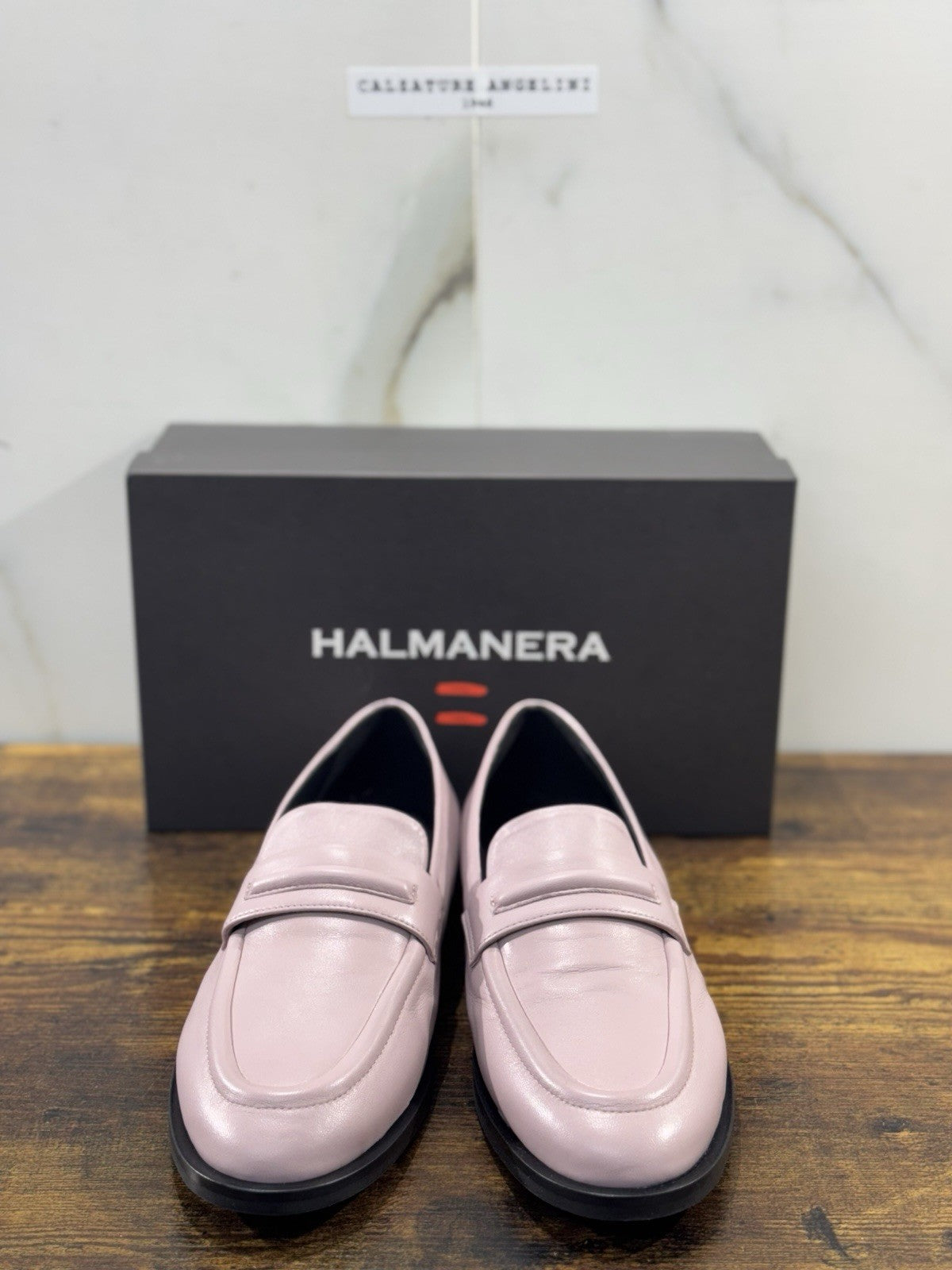HALMANERA Mocassino   Pelle Malva Con Tacco Luxury Made In Italy Donna 41