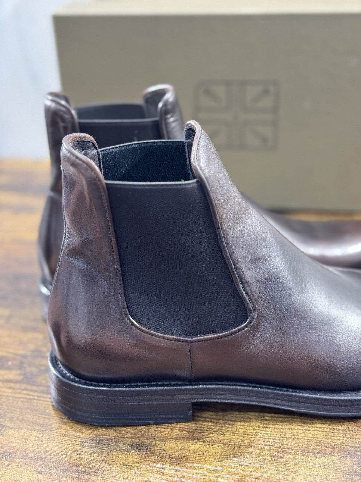 Pantanetti Chelsea Boot   Uomo Pelle Tabacco Casual Luxury Men Shoe 44
