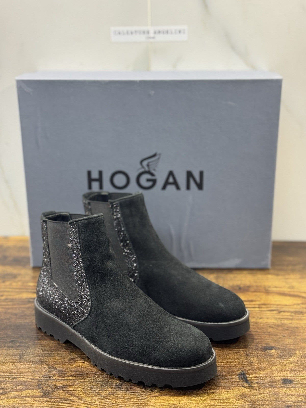 Hogan   Stivaletto  Suede Nero  Chelsea Boot  Casual Hogan Donna 36