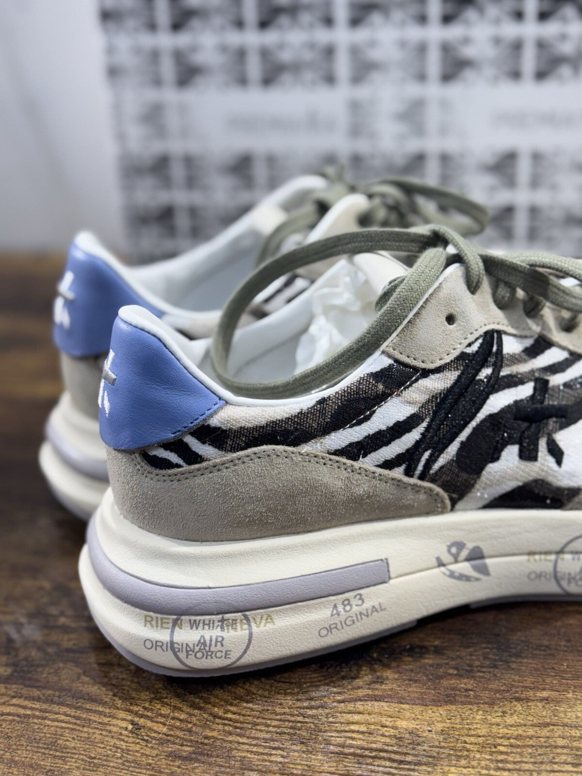 Premiata Sneaker Donna Cassie Grey  Zebra  Premiata Donna Woman Sneaker 40