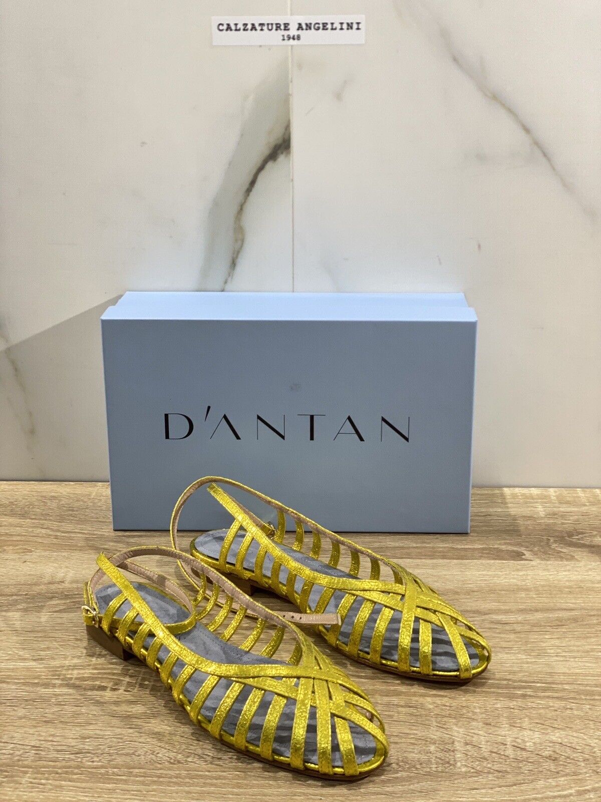 D’antan Sandalo Donna Pelle Lemon Made In Italy Modello Mignon 37