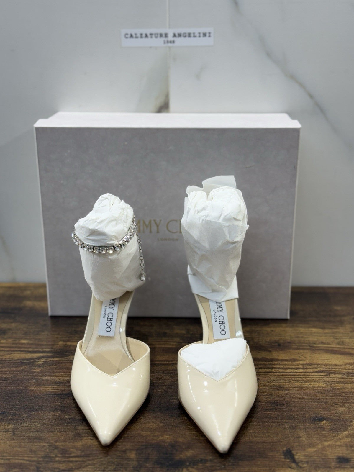 Jimmy Choo Saeda 85? Sandalo Luxury Jimmy Choo Scarpa Donna 38.5