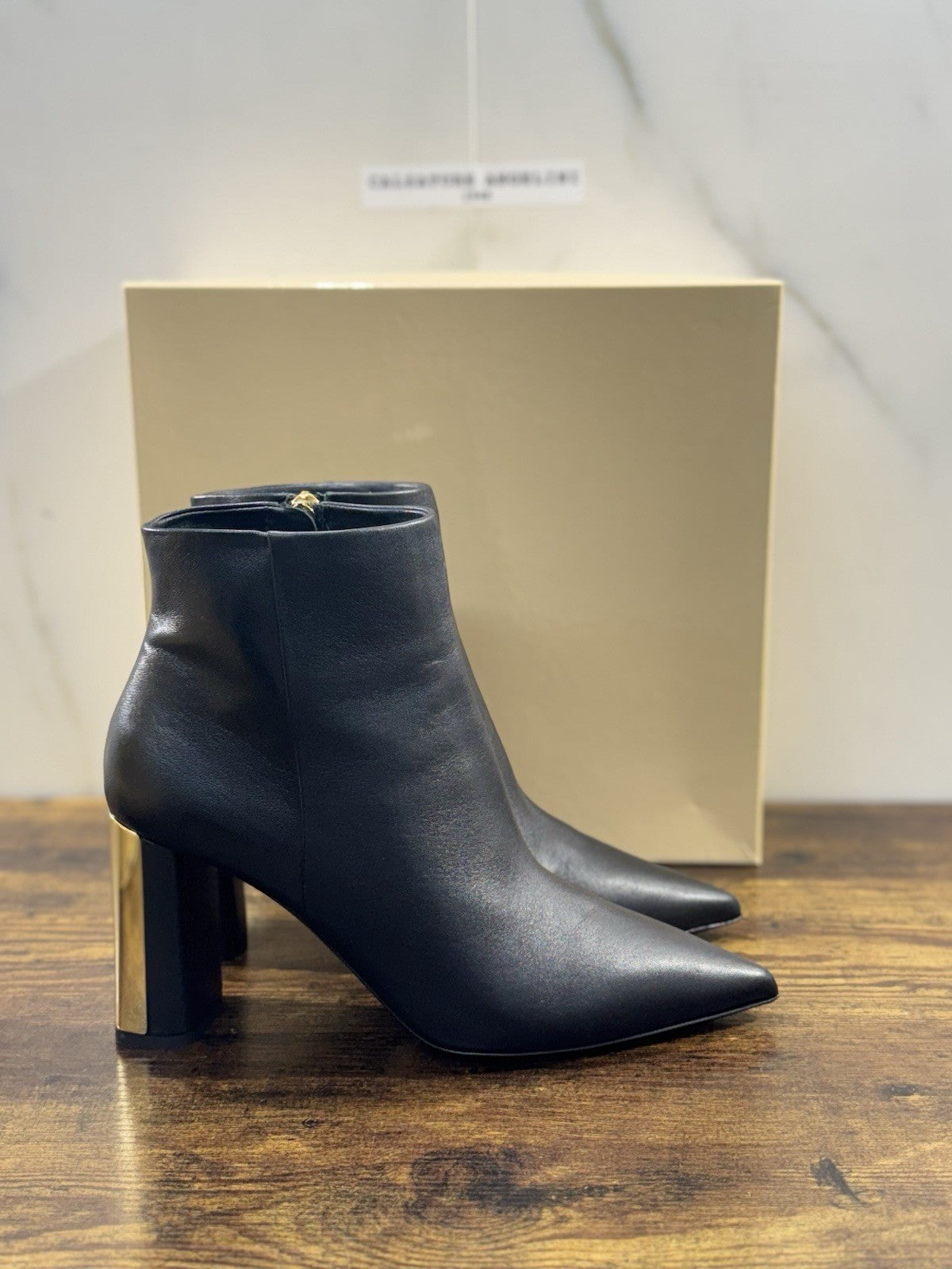 Ninalilou Stivaletto Donna Pelle Nero Con Tacco Luxury Boot 40