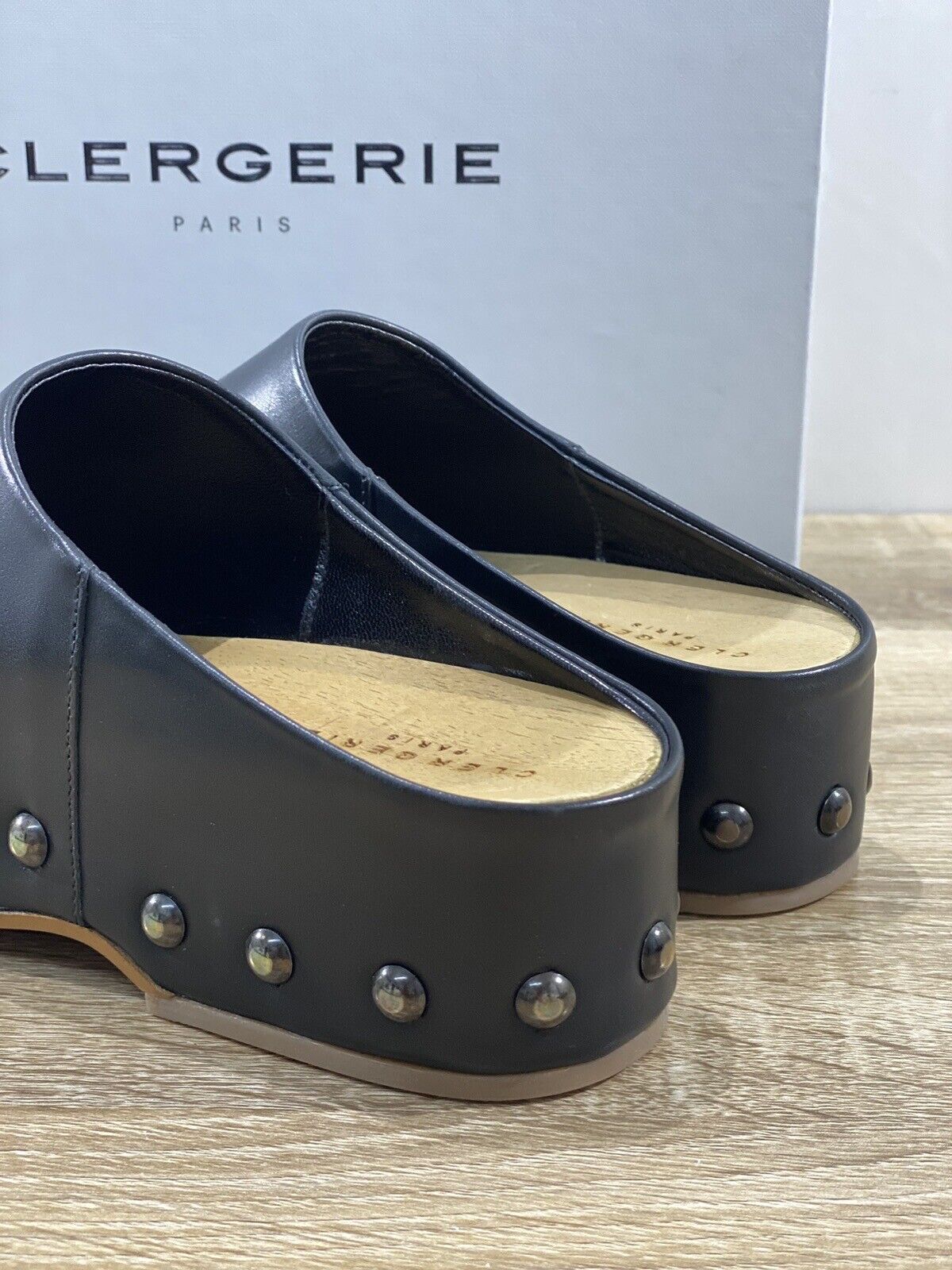 Clergerie Zoccolo Max Donna In Pelle Nero Luxury Clogs Clergerie 37