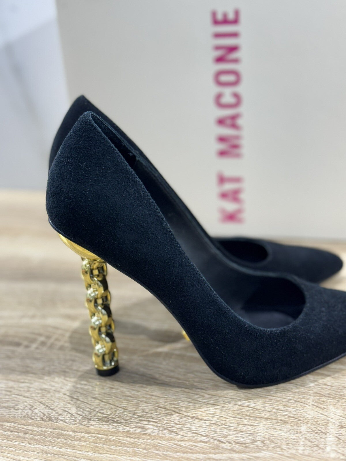 Kat Maconie Decollete’  Donna  Lidia    Suede    Nero Luxury Kat Maconie 37