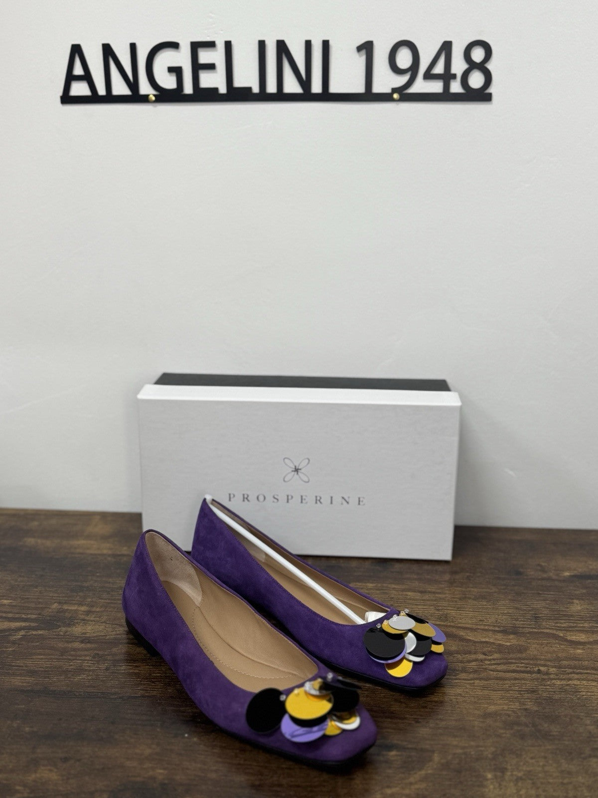 Prosperine Ballerina  Suede Viola Flat  Scarpa Donna 37