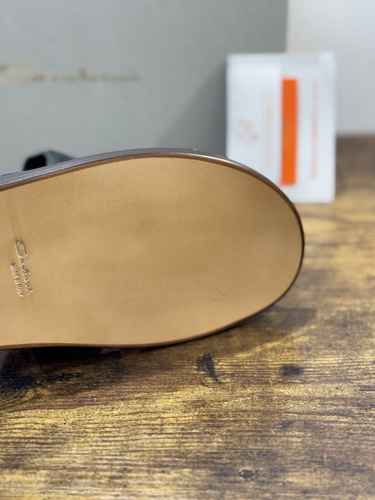 Santoni Sandalo Doppia Fibbia  Pelle Verde  Luxury Santoni Sandali Uomo 44