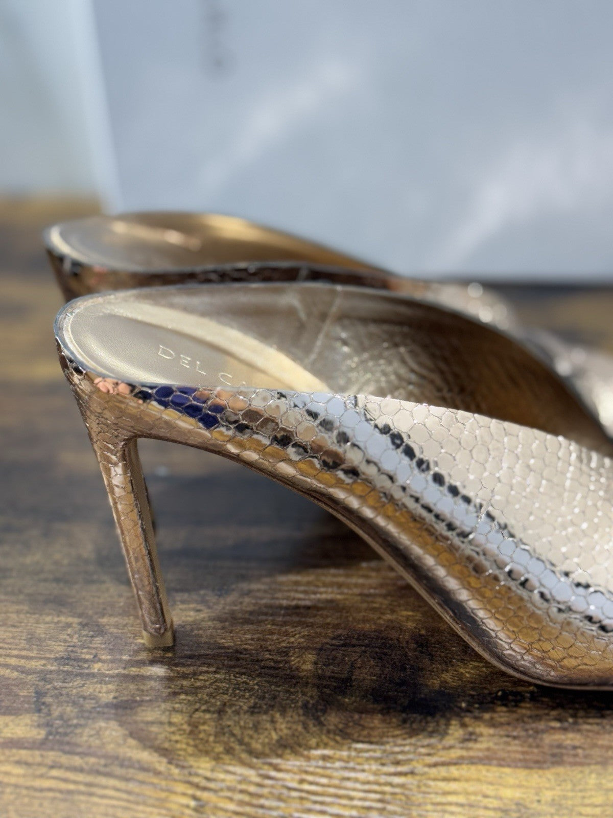 Del Carlo Sandalo    Pelle Nude   Luxury Made In Italy Sandal  Donna 41