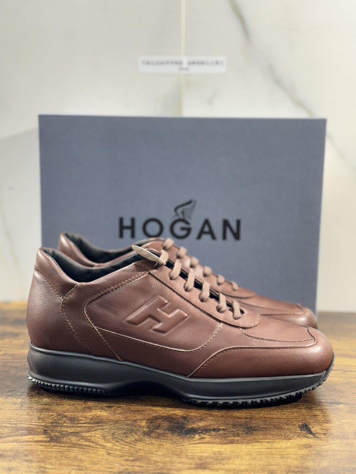 Hogan Interactive uomo Pelle Mogano       luxury casual hogan shoes 41.5