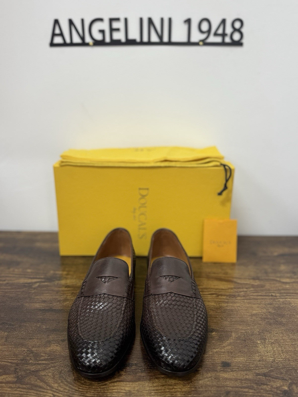 Doucal’s  Mocassino Pelle Intreccio Marrone    Casual Scarpa Uomo 40