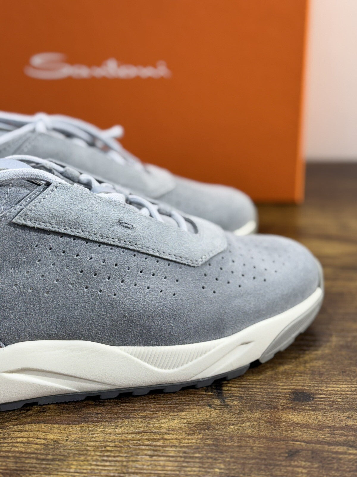 Santoni Innova Sneaker Suede Grey   Casual Men Shoes Santoni Innova 6