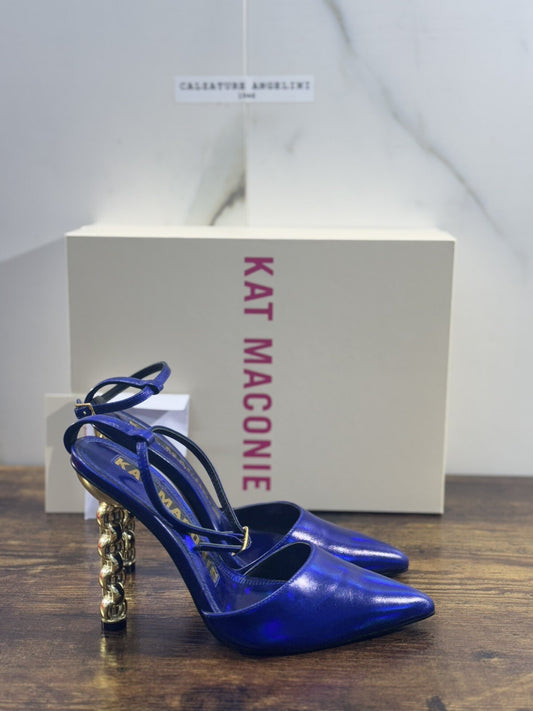 Kat Maconie Sandalo Donna Jojo Tacco Oro Casual Kat Maconie Sandal Pelle Blu 36