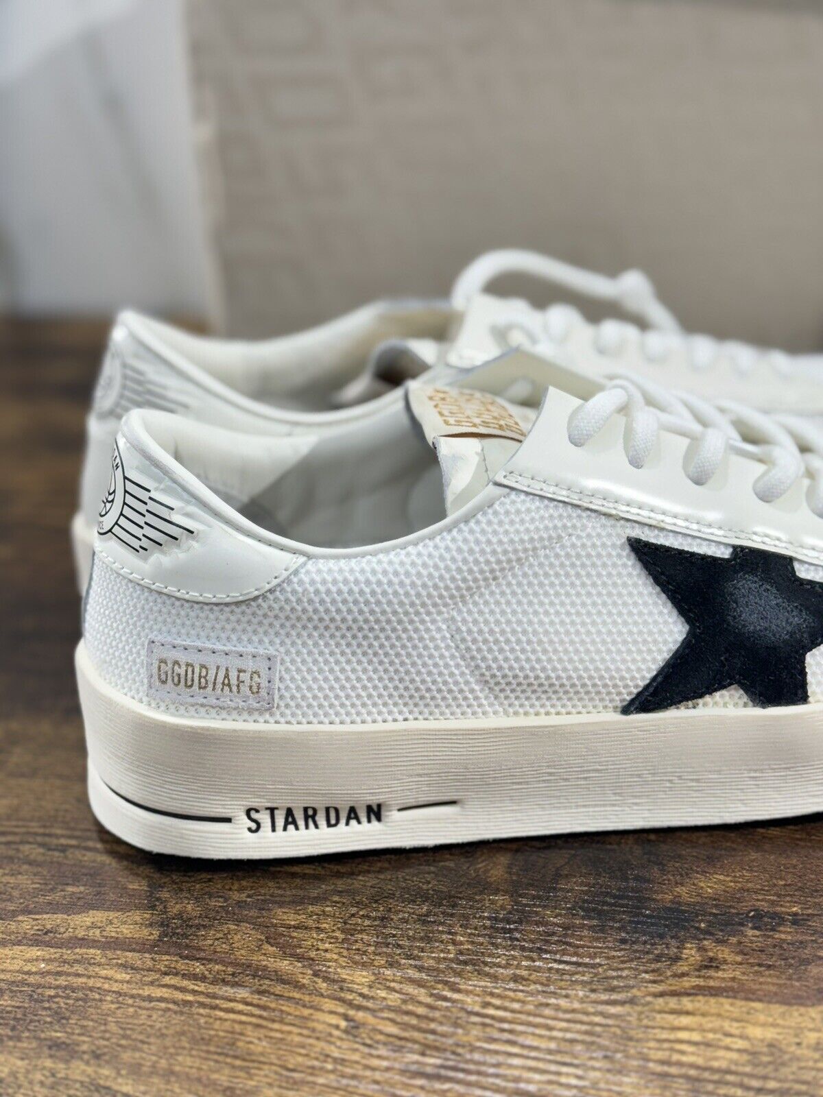 Golden Goose Stardan  Sneaker Uomo White Black  Luxury Casual Golden Goose 43