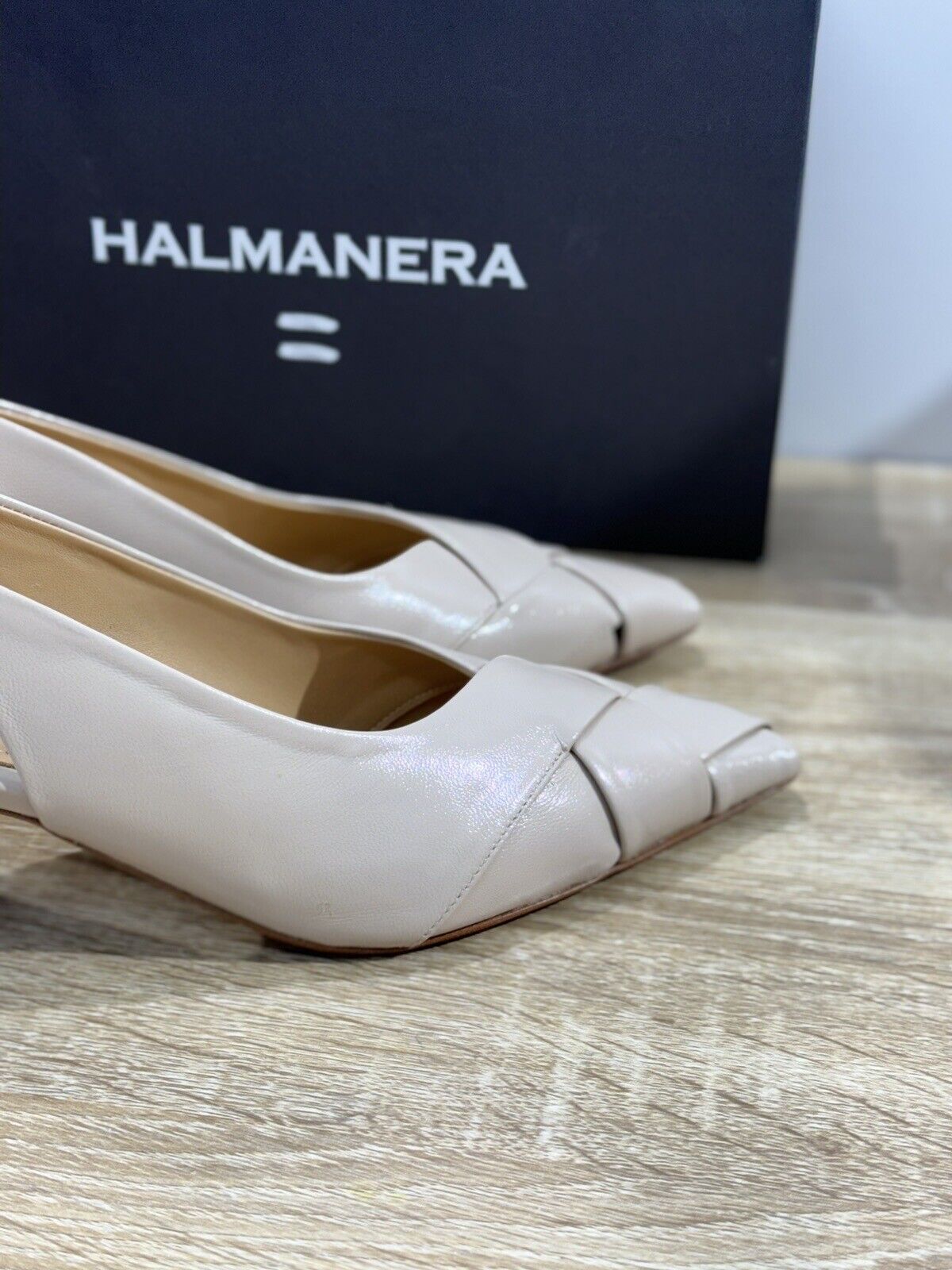 Halmanera Sandalo Donna Sling Back Dani    In Pelle Lino  Luxury Shoes 41