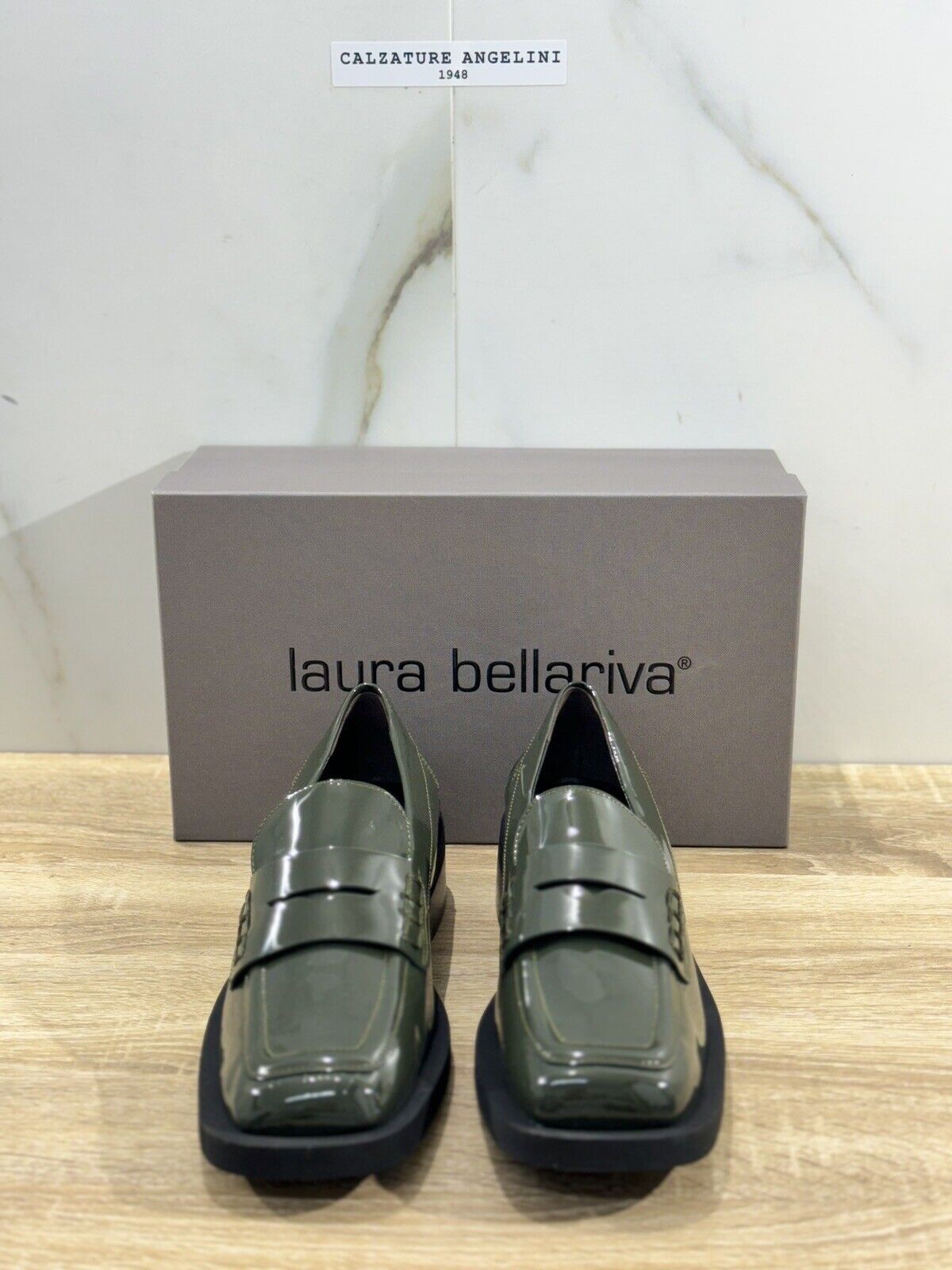 Laura Bellariva Mocassino Donna In Pelle Verdone Loafer Donna Laura Bellariva 40