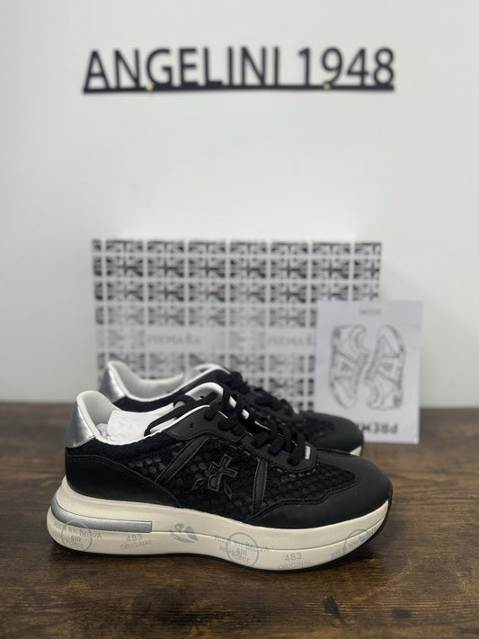 Premiata Cassie  Sneaker Pelle Nera Traforata  Casual Premiata Donna 38