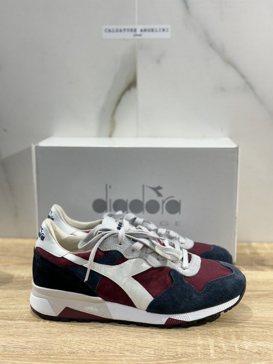 Diadora Heritage Sneaker Uomo Trident 90 S Suede Blu  Casual Sneaker 42