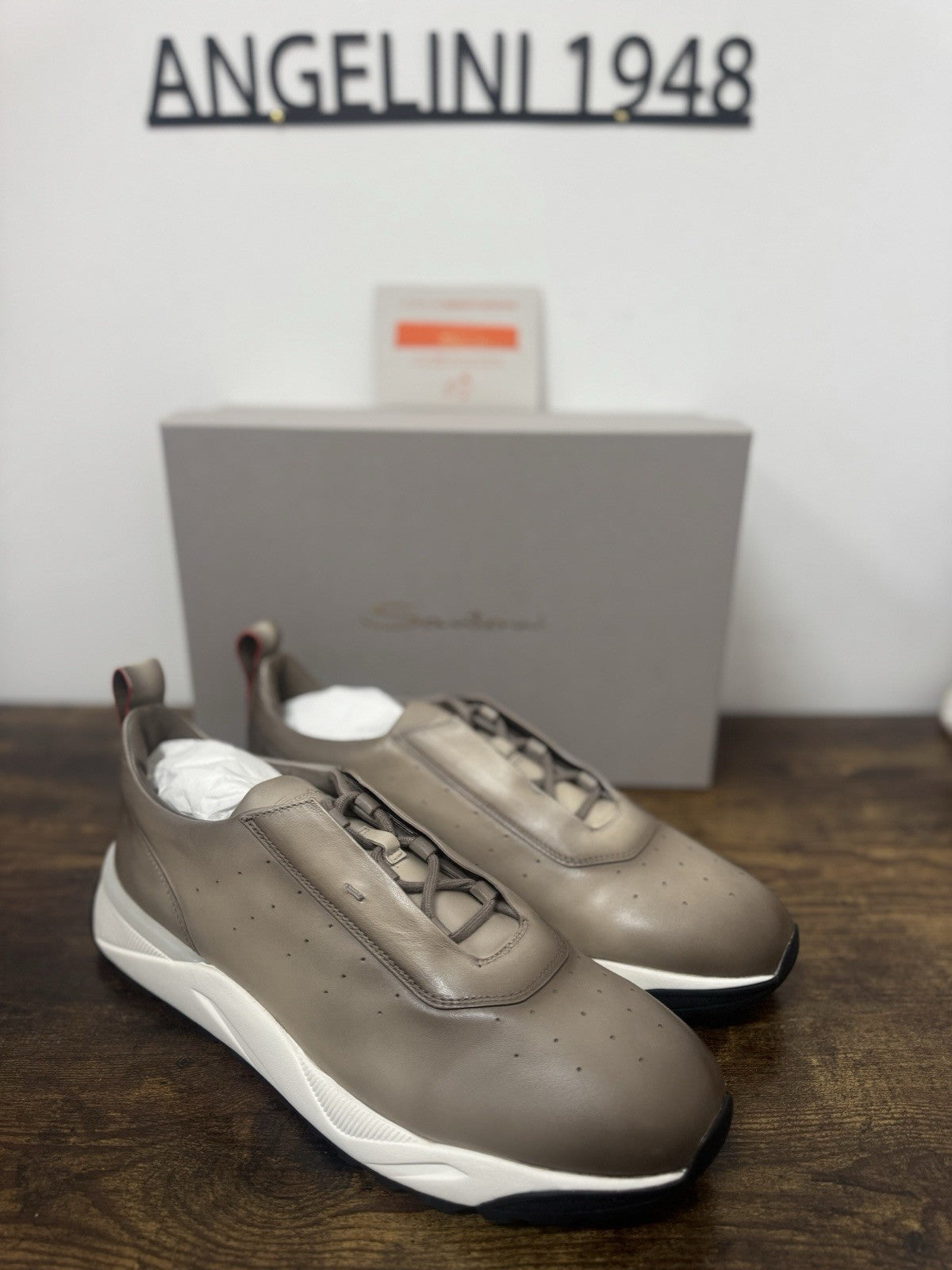 Santoni Innova Sneaker Pelle Super Soft    Casual Luxury Santoni Scarpa Uomo 44