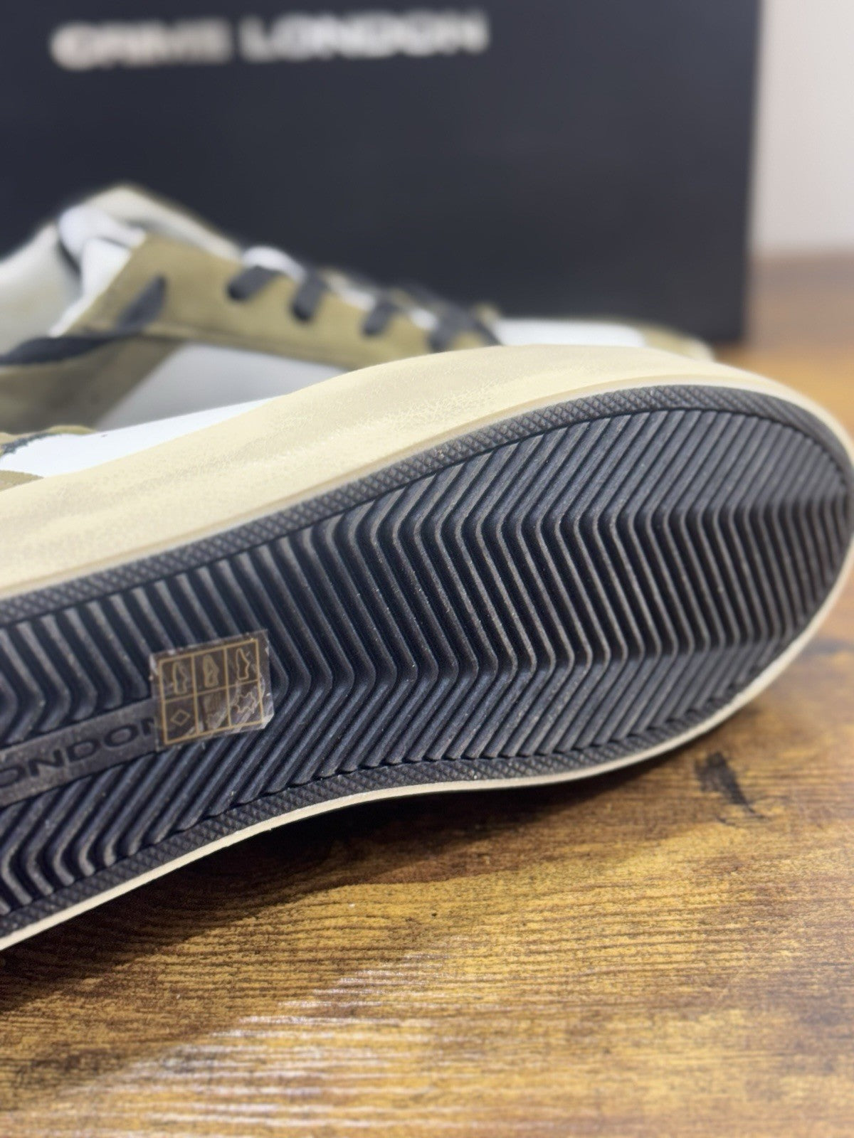 Crime London Sneaker SK8 Deluxe  Pelle  Verde Causal Uomo 43