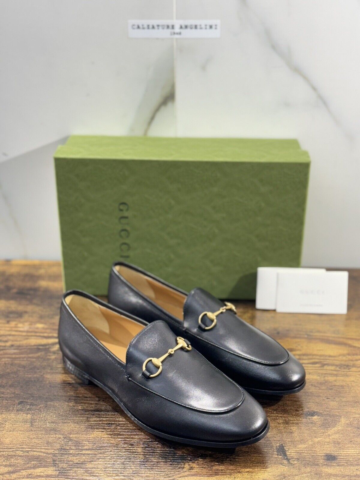 Gucci Mocassino Donna Betis Glamour Pelle Nera Luxury Gucci Icon Loafer 40