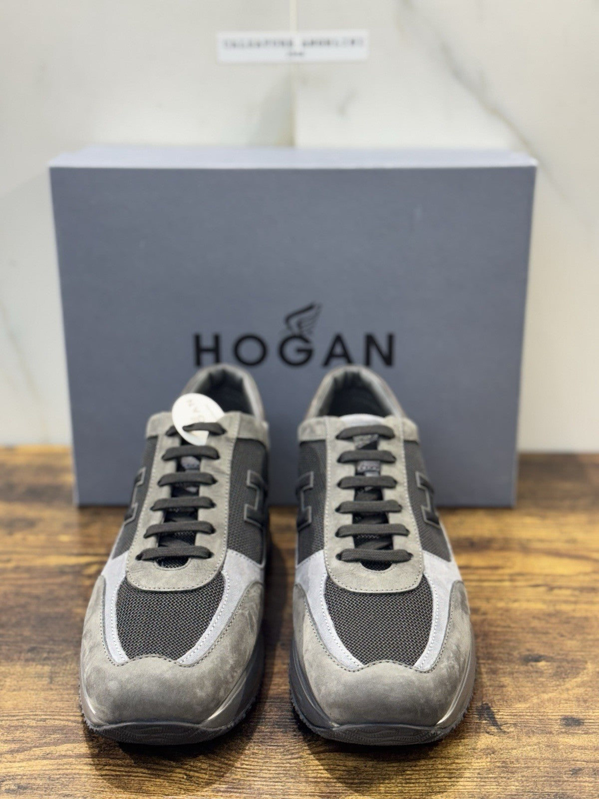 Hogan Interactive Suede Grey Blu Casual Uomo Hogan 43