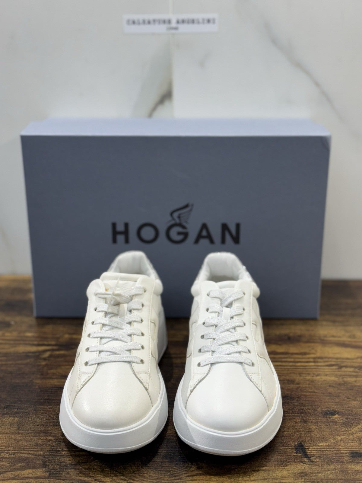 Hogan Rebel H564 Sneaker Pelle Bianca Casual Hogan Donna 36.5