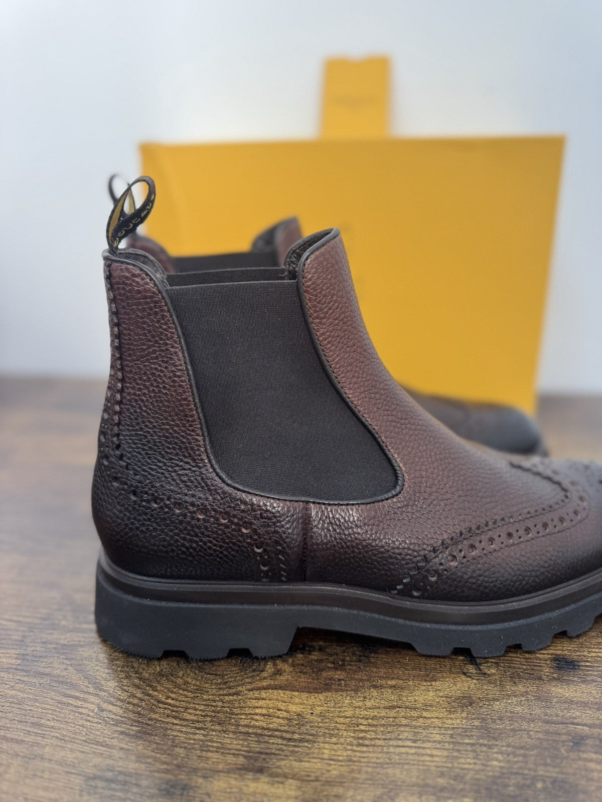 Doucal’s Chelsea Boot Pelle Marrone  Casual Scarpa Doucal’s Uomo 43.5