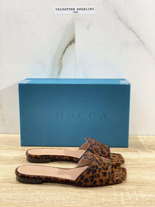 A.bocca Sandalo donna in Vero Cavallino luxury A.bocca woman Icon Slipper 37