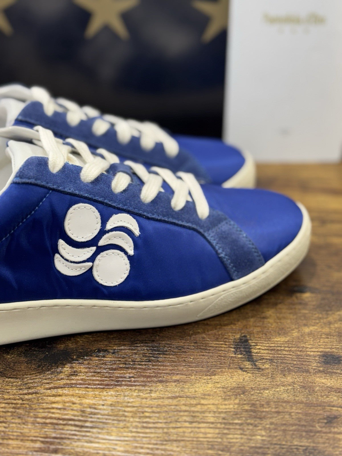 Pantofola D’oro Sneaker  Suarez   Pelle Blu Casual Scarpa  Uomo 39