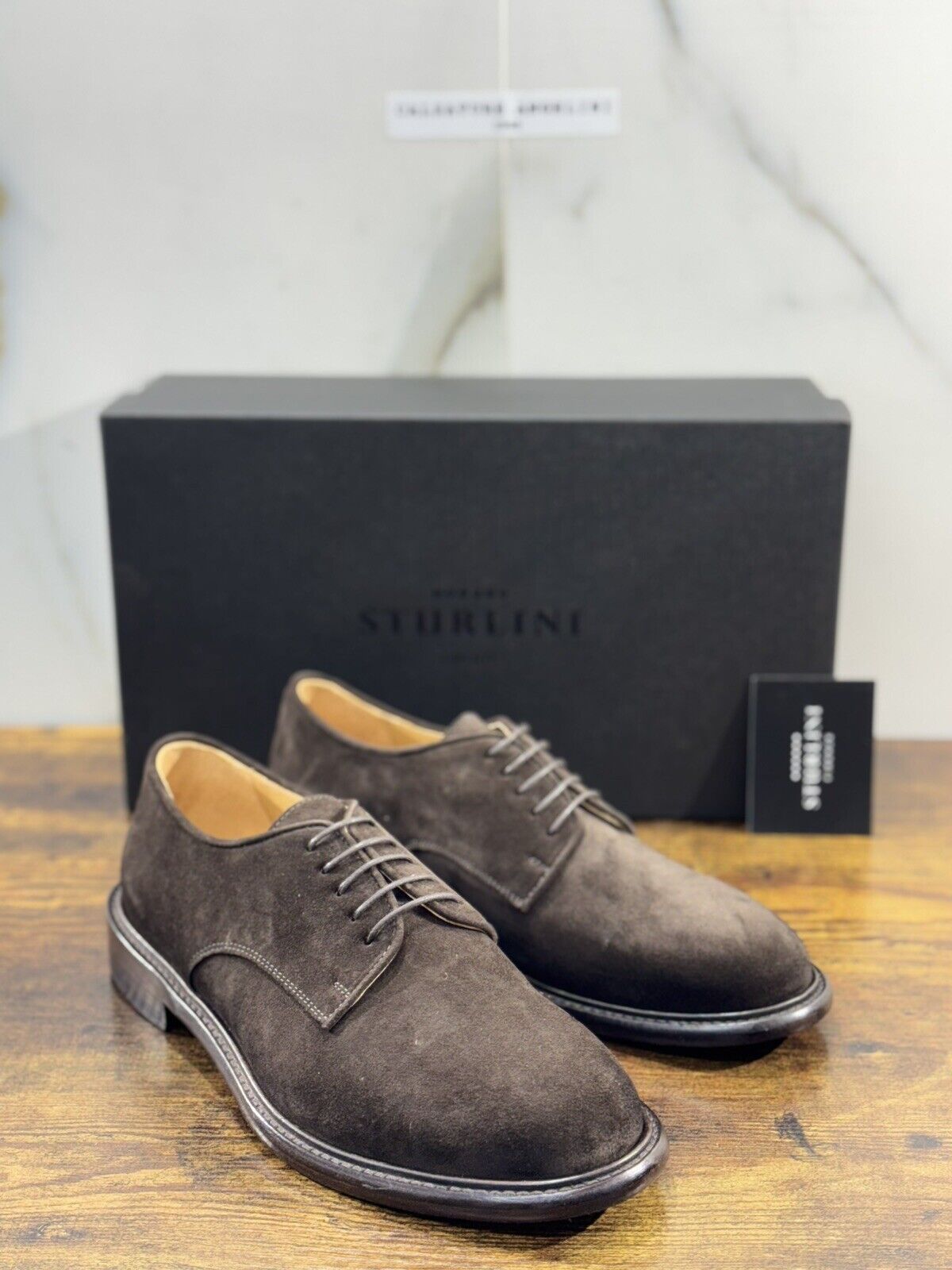 Sturlini Firenze Derby   Uomo Pelle Suede Tdm  Luxury Craftmanship Men 40